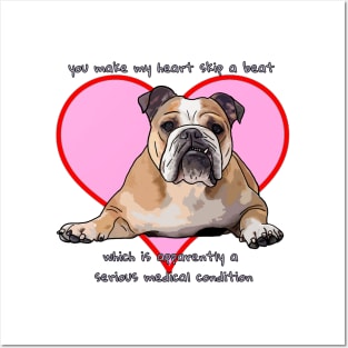 Bulldog Valentine Posters and Art